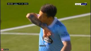 Santi Mina goal vs Real Madri - Celta Vigo 1-2 Real Madrid | LaLiga 20/03/2021