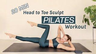 20 Min Full Body Pilates Workout | Head to Toe Sculpt | Sanne Vloet