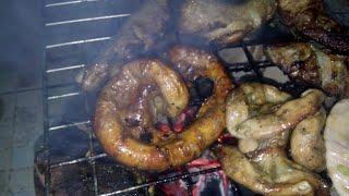 Amazing Food - chitterlings grilled Laos Recipe