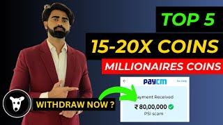 TOP 5 20X COINS TO BUY NOW I DOGS FREE AIRDROP I BTC UPDATE #cryptocurrency #bitcoin #trading