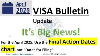 Breaking News! April 2025 Visa Bulletin is out, and there's a big update you need to know.I140.EB2