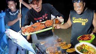 Pesta & Makan Besar, Setelah 24Jam Kelelahan Mancing Ditengah Lautan.