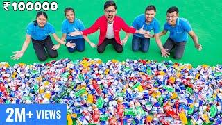 ₹100000 Treasure From Trash Challenge Ft. Crazy XYZ- हमने कचरे से बना दिया खज़ाना | 100% Real