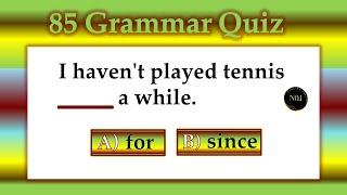 85 test - English Mixed Quiz | All Tenses Quiz in English | No.1 Quality English