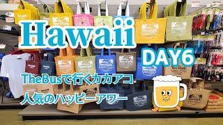 【ハワイ⑦】DAY 6  ザバスでカカアコへ。ハワイで人気のエコバッグとアラモアナホテルのシグネチャーのハッピーアワー！