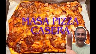 Masa pizza casera facil, paso a paso