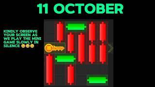 Hamster Kombat Mini Game October 11 Puzzle Solved Today