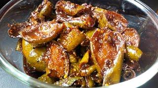 Amer Tok Jhal Misti Achar।গুরের আম আচার। Sweet and Sour Mango Pickle। Easy homemade recipes