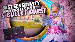 Best M416 burst drills and sensitivity | 5 bullet burst | FakeProYT sensitivity | crypto sprays