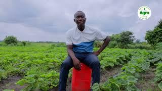 Visite du site de M. Silué Kassoum, Système d'irrigation Laser spray