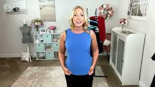 Susan Graver Modern Essentials Set of 2 Liquid Knit Tank Tops on QVC