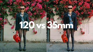 120 vs 35mm with Portra 800 | Portrait Test! What’s the Difference?