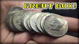 GREAT BOX!!! (COIN ROLL HUNTING HALF DOLLARS)