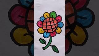 How to Draw Beautiful Flower  for Beginners #kidsvideo #drawing