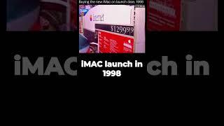 first iMac Launch in 1998.