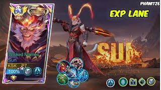 SUN EXP LANE SAMI TANK GAMEPLAY SOLOS RANK - SUN VS. ALDUS | MOBILE LEGEND BANG BANG