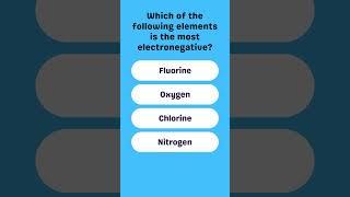 Electronegativity  | #shorts #education #quiz #knowledgize