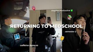 MY PRODUCTIVE FIRST WEEK RETURNING TO MEDSCHOOL (semester 2) // PETER LE