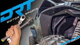 DRT motorsports Polaris RZR XP1000 and XP Turbo ABS Fenders install