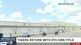 WATCH: LSU baseball lands in Baton Rouge with 8th CWS title