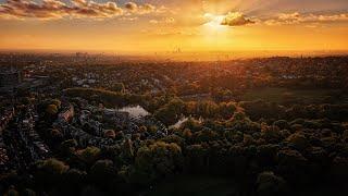 Hampstead Heath Sunset Over South Hill Park - DJI Mini 4 Pro - 4K