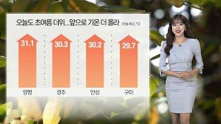[날씨] 초여름 더위에 전국 곳곳 소나기…강한 자외선 주의 / 연합뉴스TV (YonhapnewsTV)