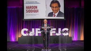 CJF Lifetime Achievement Award - Haroon Siddiqui - CJF Awards 2023