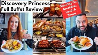 Discovery Princess BUFFET - The BEST Cruise Buffet EVER! FULL TOUR For Breakfast, Lunch & Dinner|