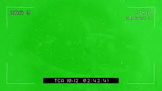 Green Screen Grainy Security Camera Overlay CCTV 4K | Snowman Digital