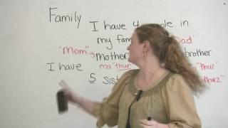 Speaking English - Talking about Family