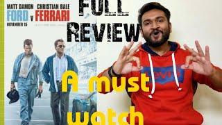 Ford Vs Ferrari Full Movie Review  Aham Samikshak  Christian Bale, Matt Demon, Jon bernthal