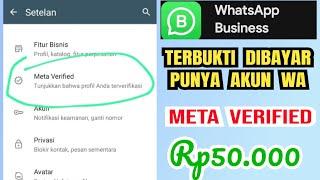 event APLIKASI WA META VERIFIED terbaru, 1 akun WA BISNIS dibayar langsung dapat uang Rp50.000