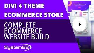 Divi 4 Complete Ecommerce Wordpress Website Build Tutorial 