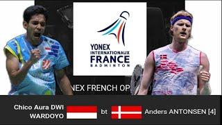 Chico Aura Dwi Wardoyo bt Anders Antonsen | QF Men's Singles Yonex French Open 2024