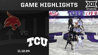 Texas State vs. TCU Game Highlights | 2024-25 Big 12 Men's Basketball