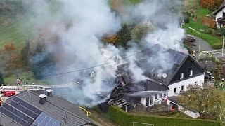 Großbrand in Grevenbrück (NRW)