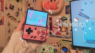 unboxing a hello kitty miyoo mini plus | an aesthetic retro game console emulator