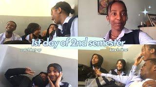 1ST DAY OF 2ND SEMESTER | vlog at school  | Senior diaries 