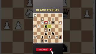 Daily chess puzzle Black to play  #chess #challenge #learnchess #improve #shorts