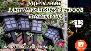 SOLAR LAMP PATHWAYS LIGHTS OUTDOOR WATERPROOF |SOLAR GARDEN LIGHT | JEMHIA 07