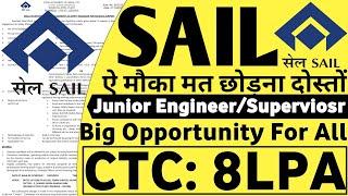 SAIL Junior Engineer Notification OUT SAIL Vacancy 2023| SAIL Job Vacancy 2023| SAIL 2023| PSU Jobs