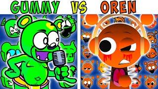 ALL GUMMY BEAR VS OREN TEST | FNF Character Test | Gameplay VS Playground