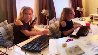 Girl Does Hilarious Impression of Mom Working From Home