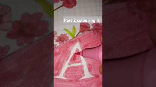 coluring the cover #paperflower #diy clouring #craft #roseflower