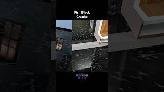 Fish Black Granite                #fishblack #flooring #granite #tiles #thestonecity #design