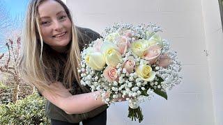 How to make a STUNNING bridal bouquet | Easy DETAILED floristry tutorial