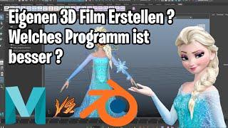 Wie erstell man ein Eigenen 3d Film in Blender ? Oder Maya?