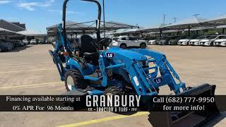 LS Tractor MT122 W/ Backhoe/Belly Mower