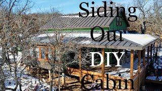 Siding Our DIY Cabin | Board And Batten Metal | Winter is Here