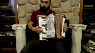 4060 - Red Hohner FB36 Free Bass Piano Accordion LM 34 36 $1199